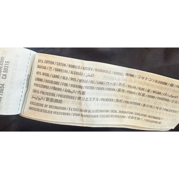 Abercrombie & Fitch Womens Wool Blend Blazer Size 4 Double Breasted Navy Preppy - Picture 7 of 8